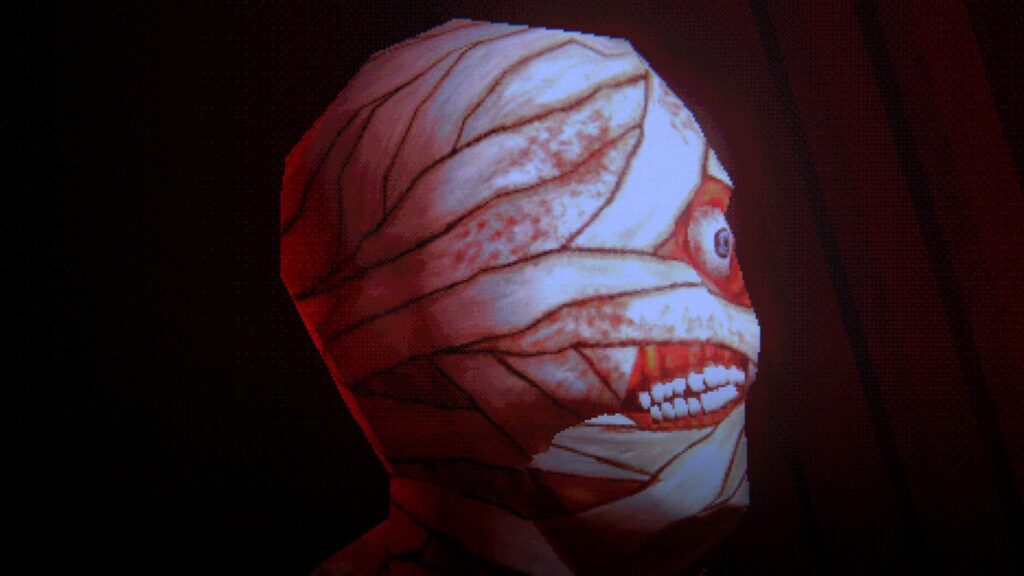 A haunting image from the viral indie horror game Mouthwashing, showcasing its atmospheric and unsettling design