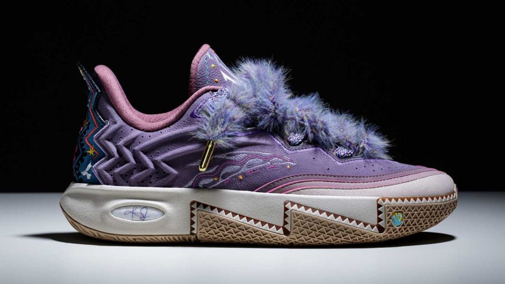 ANTA KAI 2 "Artist On Court" sneakers, showcasing Kyrie Irving's signature style with Native American-inspired details and advanced performance features