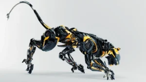 A bionic piezoelectric robot designed to replicate the agile movements of a cheetah using advanced material technology