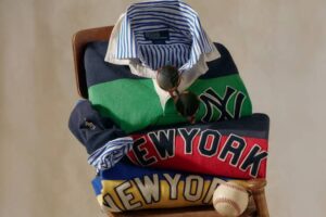Ralph Lauren MLB Tokyo Series capsule collection featuring team-inspired varsity jackets, polos, and caps in official colors
