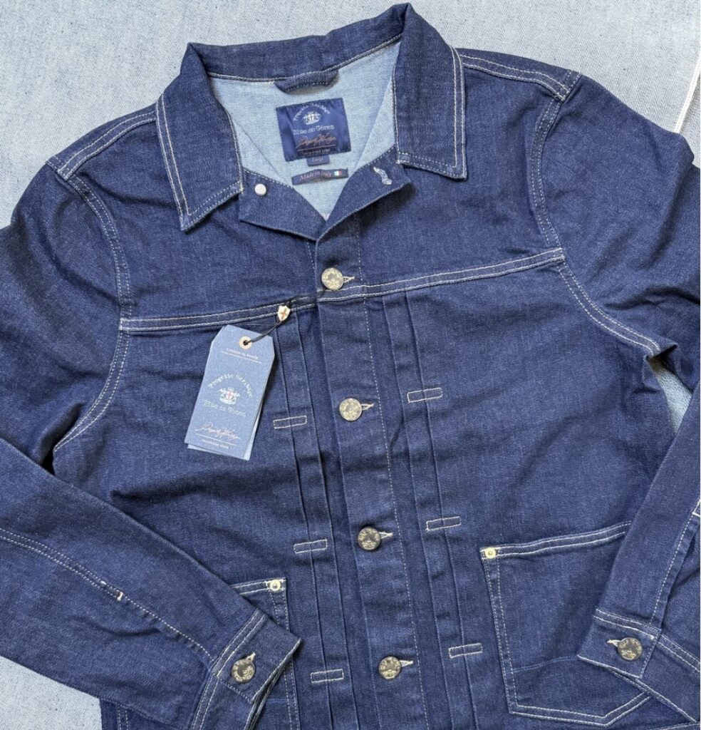 Blue de Gênes Cosimo Trucker Jacket – a premium denim jacket inspired by heritage craftsmanship and classic Western style