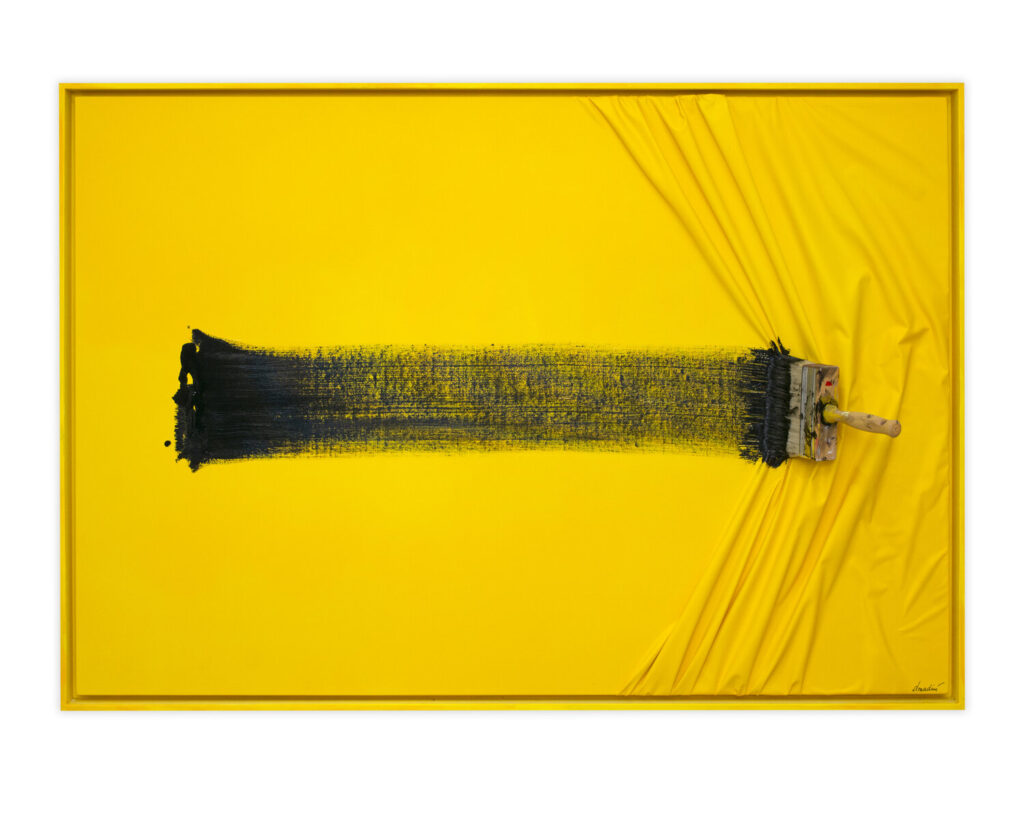 "Jean-Paul Donadini Brush Stroke, Contemporary Abstract Art, Minimalist Painting, Acrylic on Canvas, Gestural Brushstroke"