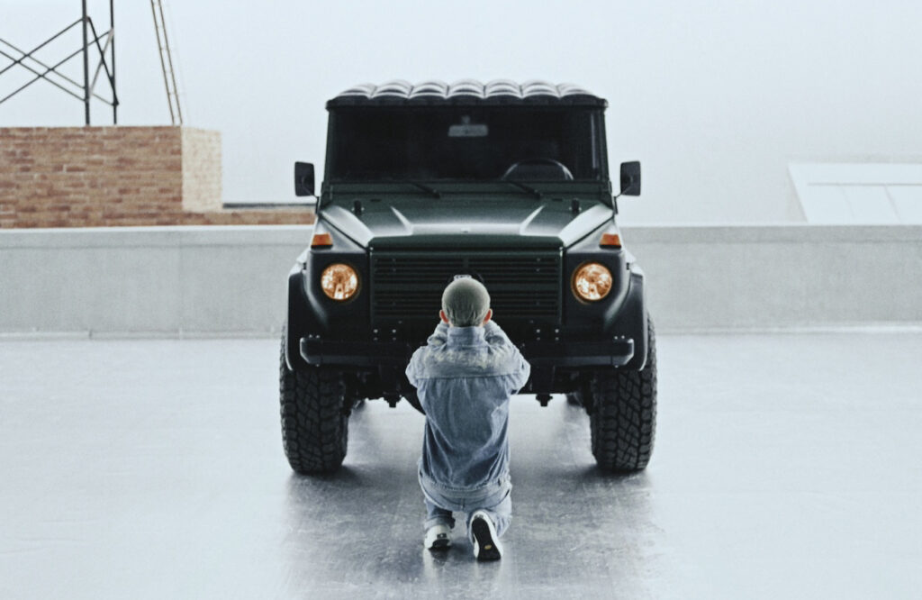 Moncler x Mercedes-Benz by NIGO collection featuring ’90s-inspired fashion pieces and G-Class Past II Future vehicle