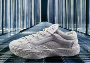 OTW by Vans Old Skool 36 FM shoe showcased at Milan Design Week in a futuristic installation by Willo Perron