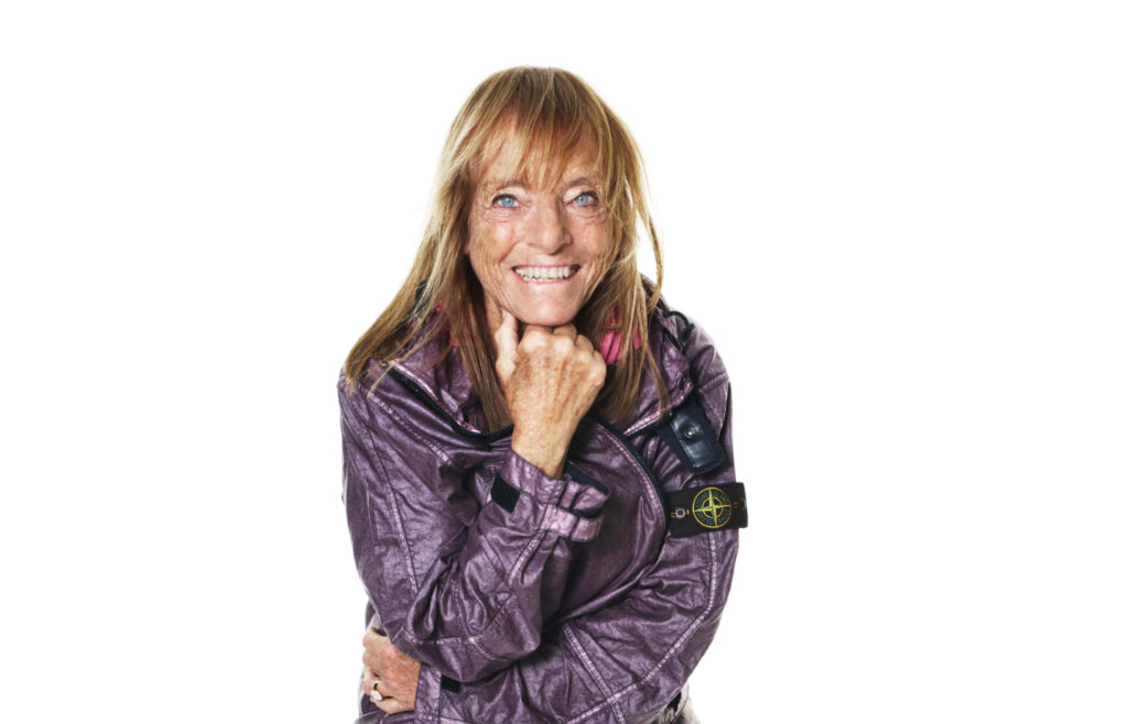 Stone Island Spring 2025 outerwear, Ruth Rogers fashion feature, Stone Island linen jacket, River Café fashion
