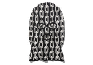 Black balaclava with chain motif from the Richardson x Public Housing Skate Team collaboration, displayed against neutral backdrop