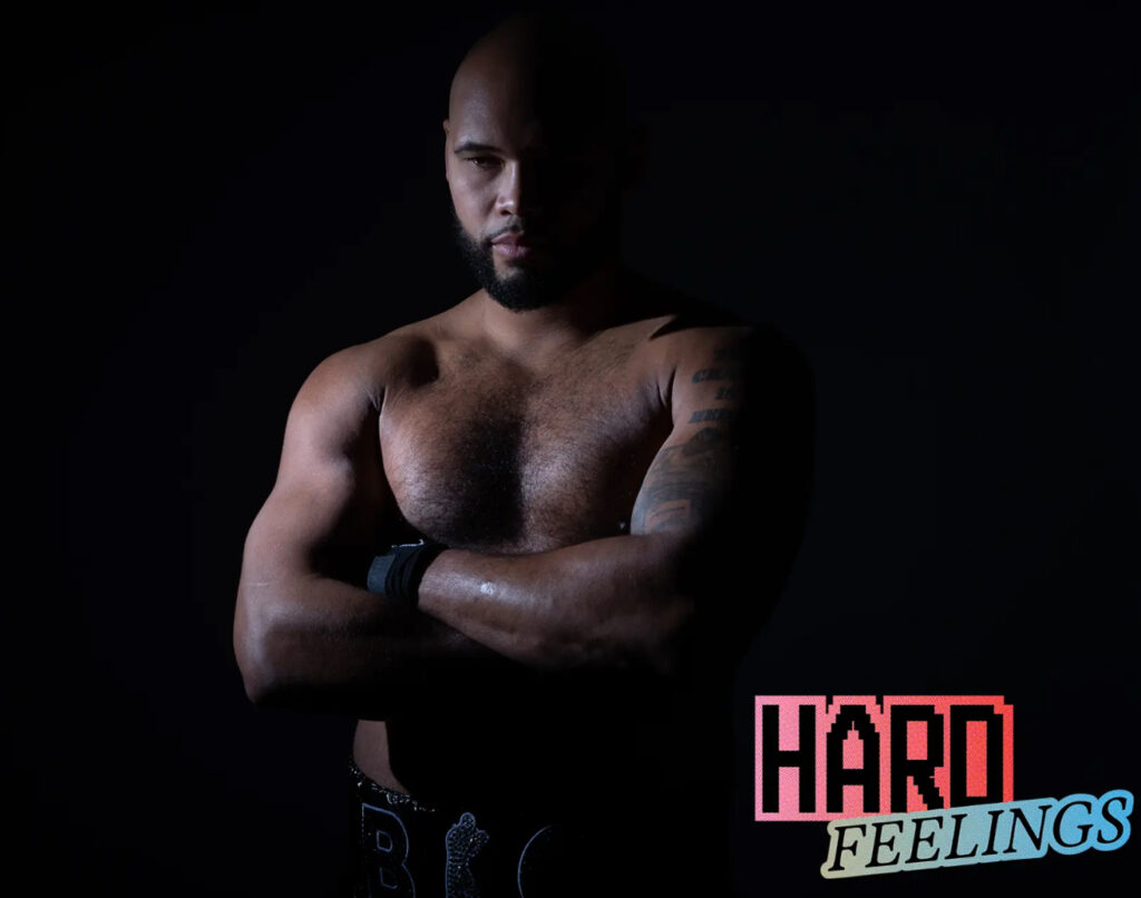 Frazer Clarke mid-fight, eyes focused, as he returns to the ring post-injury with determination and pride