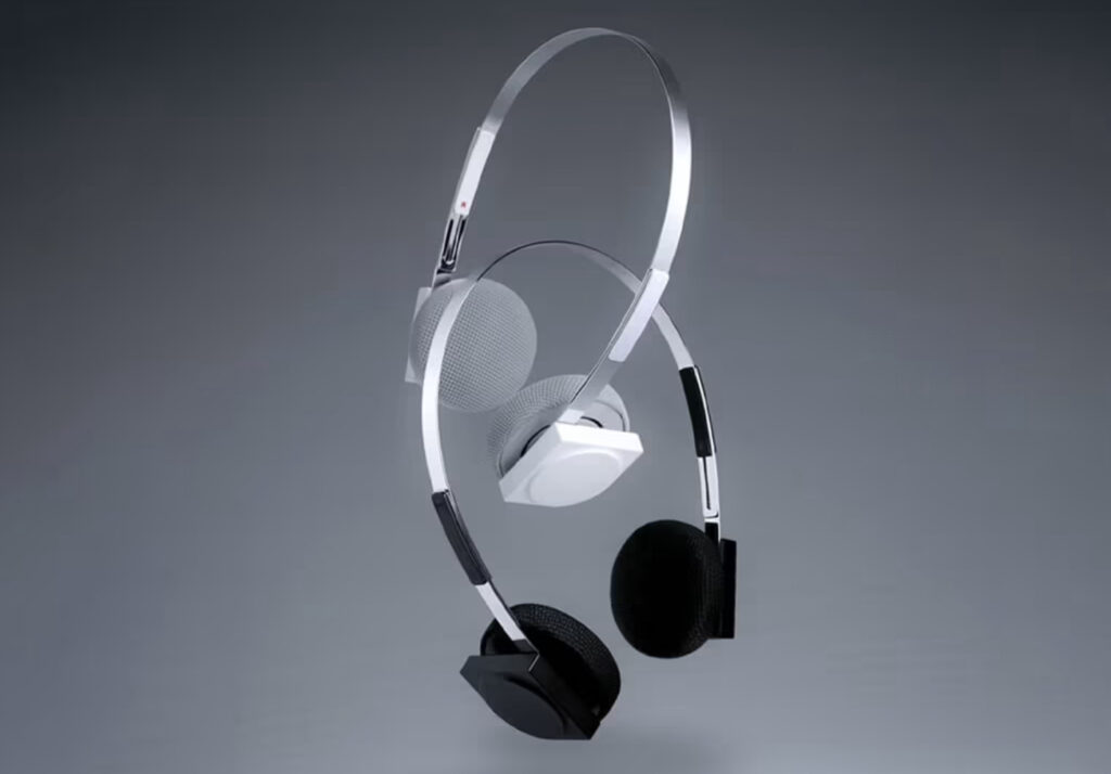 km5 Lightwear Headphones Hp1 featuring a lightweight retro-inspired design with Bluetooth and noise-canceling features