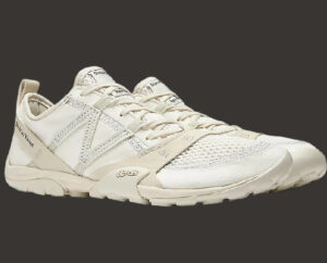 District Vision x New Balance FuelCell RC Elite v2 in Cloud Dancer/Silver Birch, blending minimalist design with elite performance