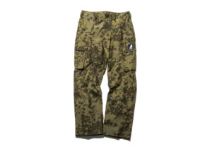 Arc’Air Japan Forest Camo Cargo Pants featuring original camouflage print and multi-pocket military-inspired design