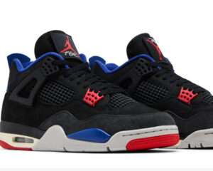 Nike Air Jordan 4 Retro 2025 sneaker in profile, showcasing updated design details and classic silhouette