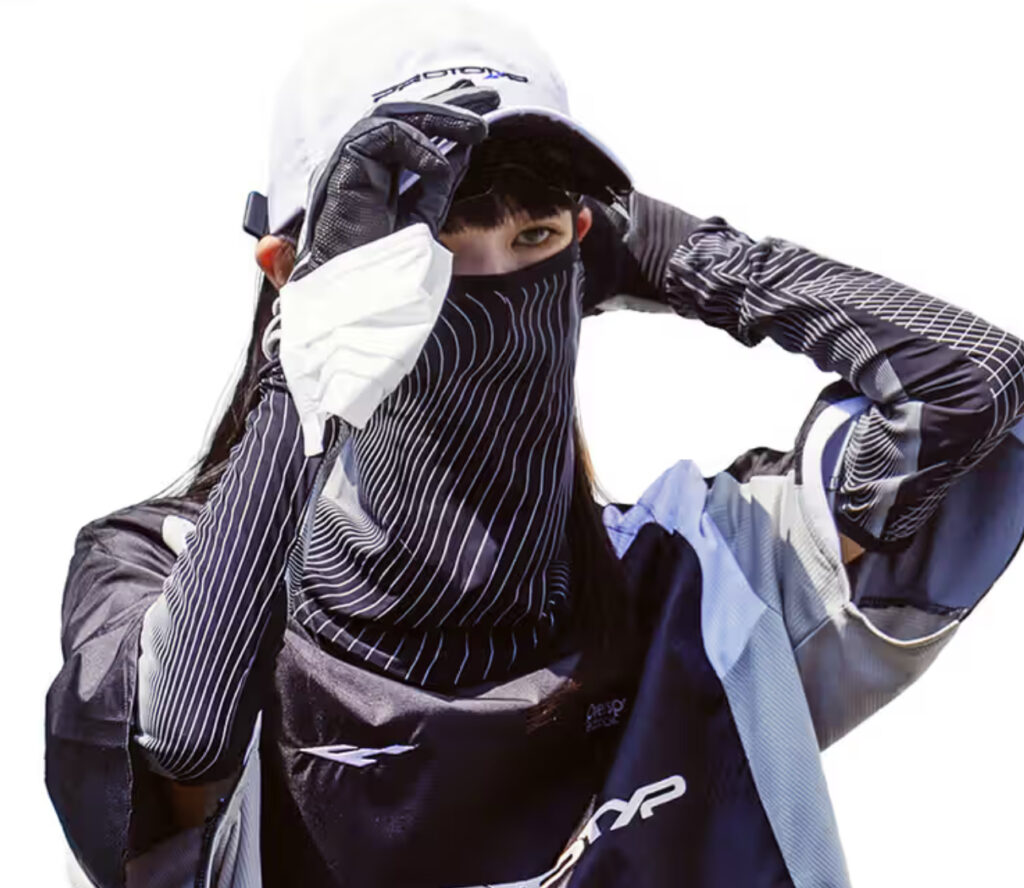 PROTOTYP Circuit SS21 jumpsuit with fictional logos and racing-inspired design elements