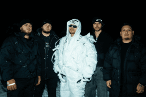 Fuerza Regida performs live during the 111XPANTIA album tour, blending regional Mexican roots with urban fashion