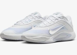 Nike A1 “OG Pearl” shoes featuring seamless iridescent upper and sculpted sole in a minimalist, futuristic design