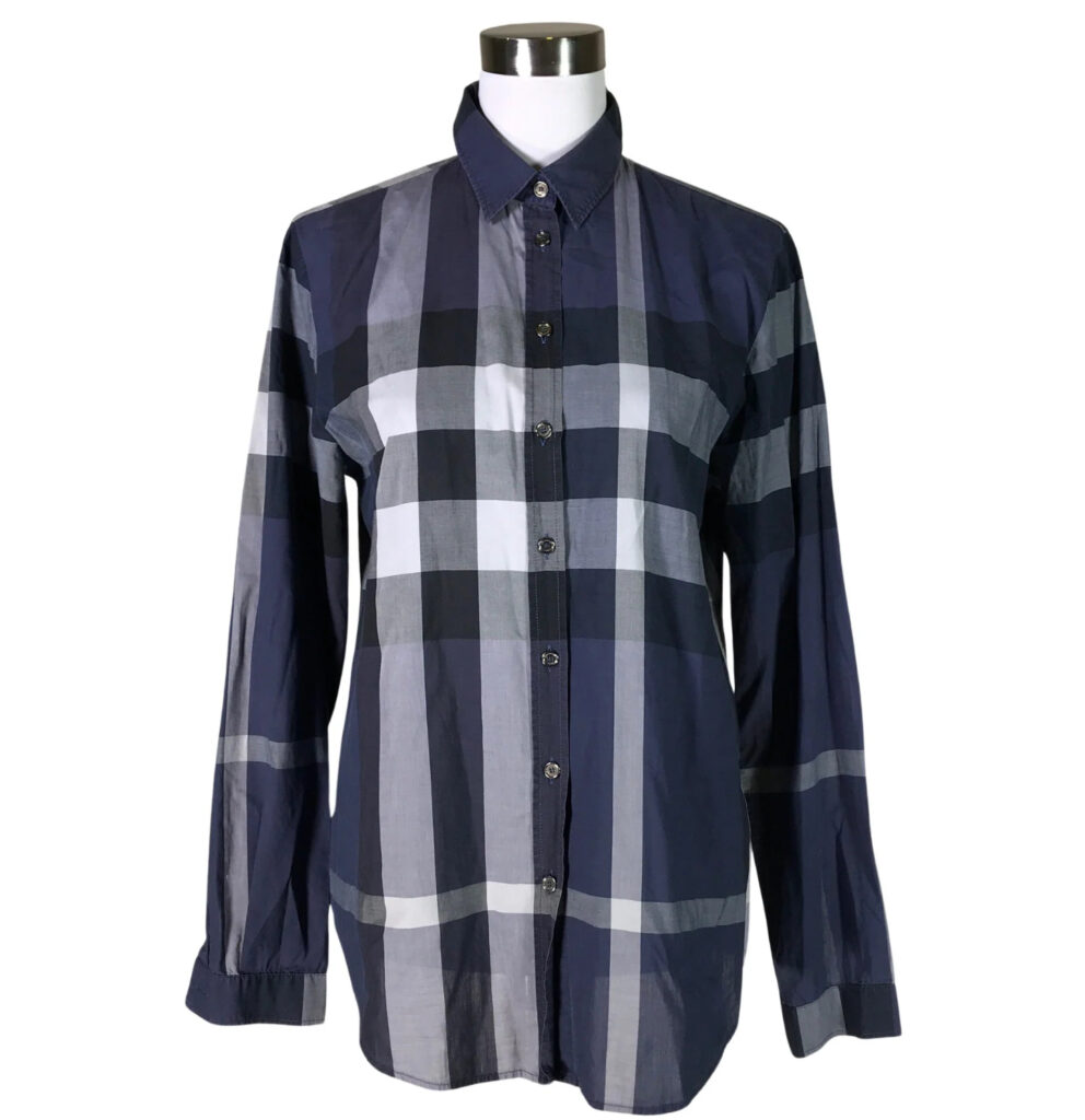 Explore the timeless appeal of the Burberry Brit collared shirt—a blend of classic British style and modern fashion