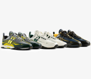 The Aimé Leon Dore x New Balance RC56 sneaker in Pristine colorway, showcasing perforated leather and mesh detailing