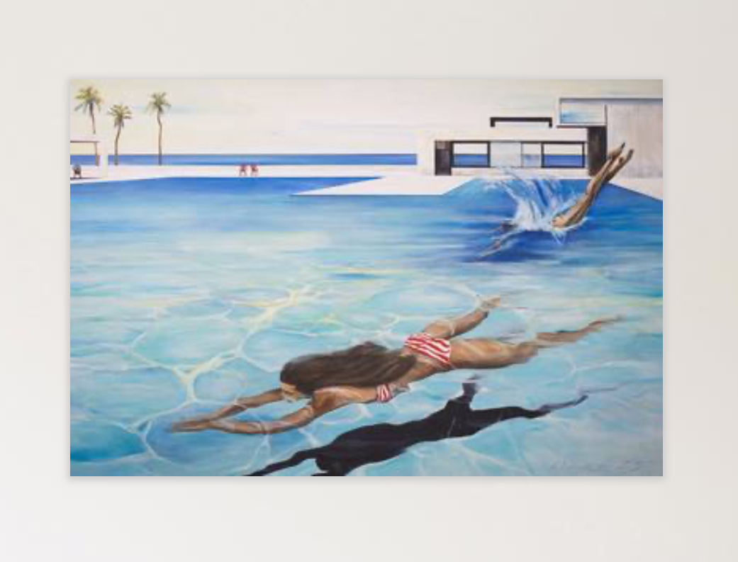 Close to Infinity painting by Arno Bruse—abstract acrylic artwork featuring layered textures and cosmic visual tension.