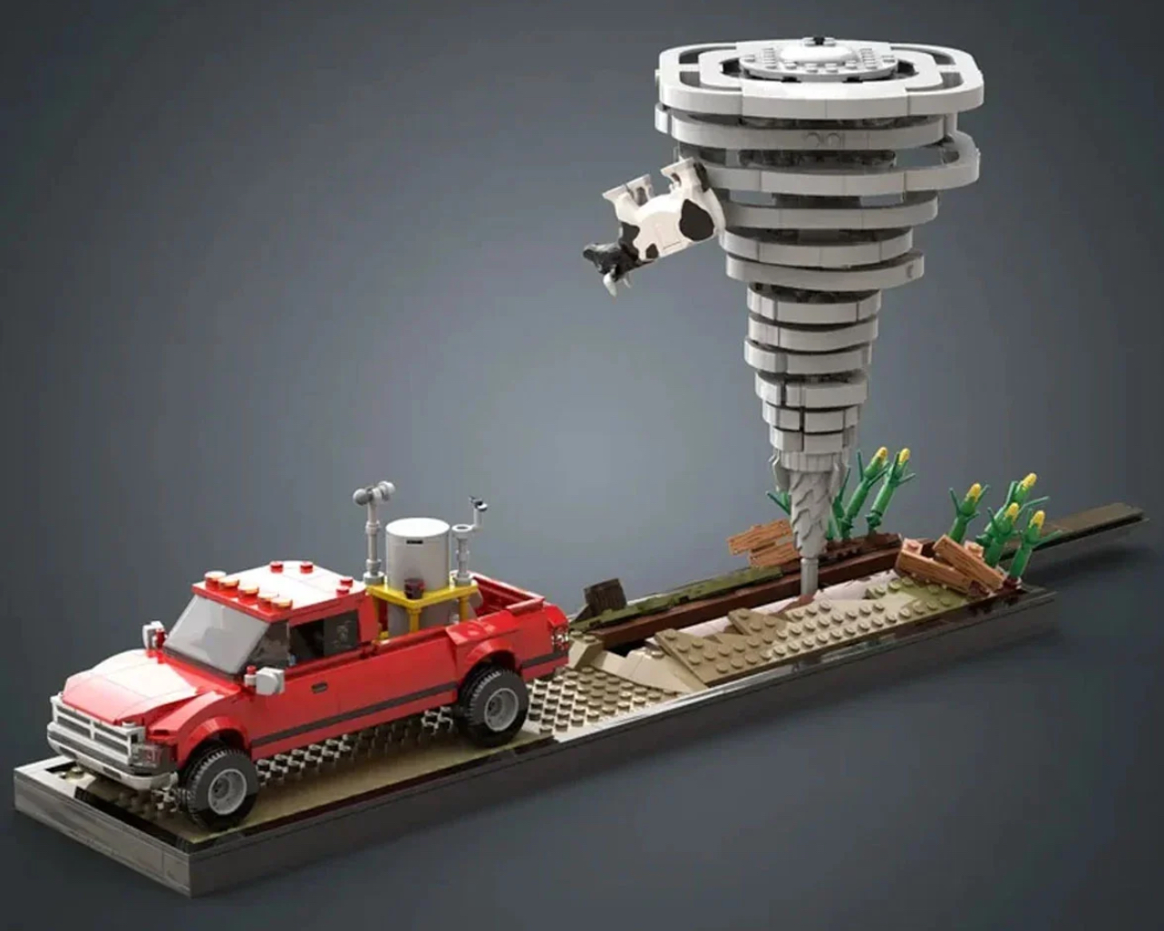 Bricks in the Storm: LEGO Diorama Reimagines Twister’s Cinematic Chaos