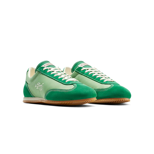 Converse Men's 1908 Jogger OX Shoes in profile, showcasing suede-mesh construction, vintage runner silhouette, and bold outsole