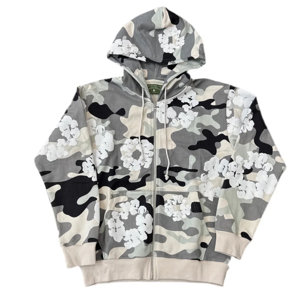 Denim Tears Hoodie in Camo-White/Grey: A Canvas of Resistance and Reflection