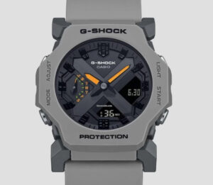 Compact and rugged, the Casio GA-2300-8AJF blends analog-digital precision with a sleek 2025-ready G-SHOCK design