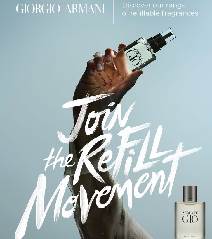 Giorgio Armani Joins the Refill Movement: Redefining Haute Through Sustainability