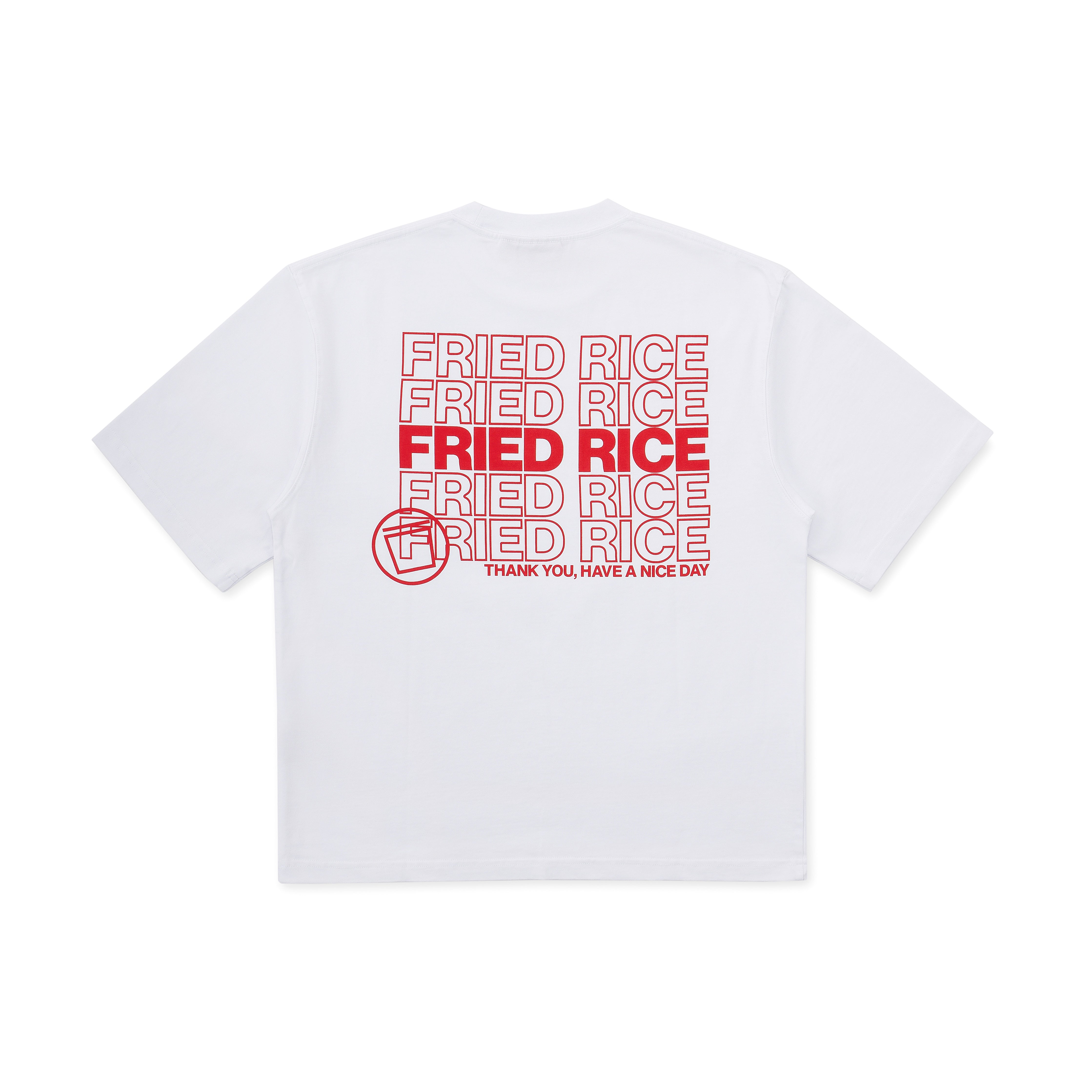 Takeout Tee – White by Fried Rice: A Streetwear Staple Infused with Cultural Humor and Urban Identity