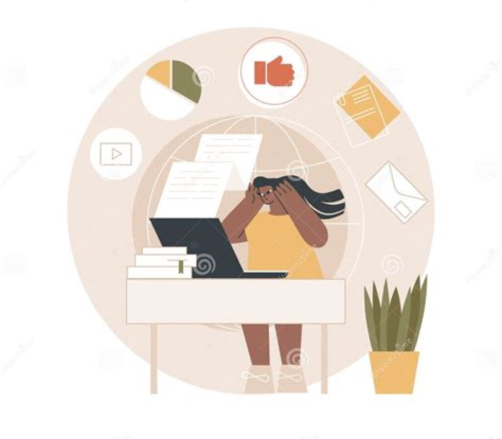 Work Trend Index by Microsoft showing email and meeting overload during infinite workdays, across early morning to late night