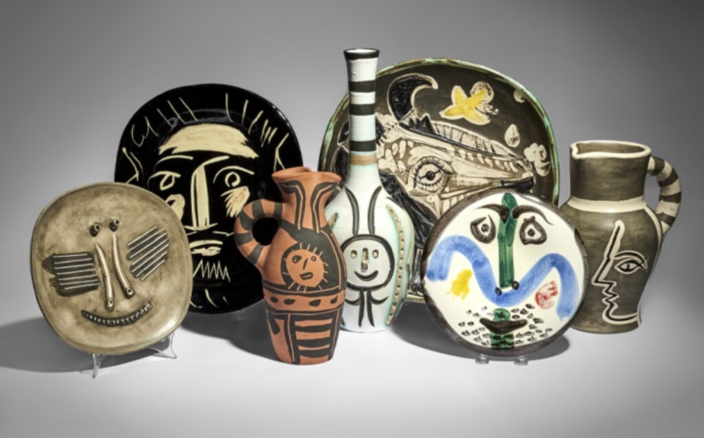 Unique Picasso ceramic platter depicting a minotaur, featured at 2025 Geneva auction