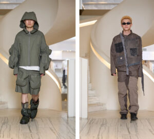 Parsons 2025 BFA fashion students showcase at Barneys New York Downtown, titled “A Common Thread,” with diverse designs