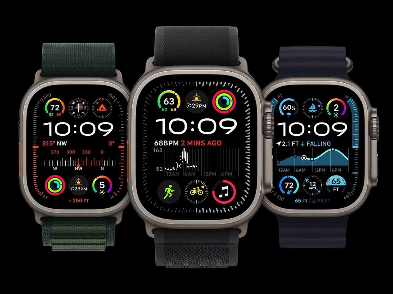 Apple Watch Ultra 3 concept showing rugged titanium case, bright screen, and rumored new health and satellite features