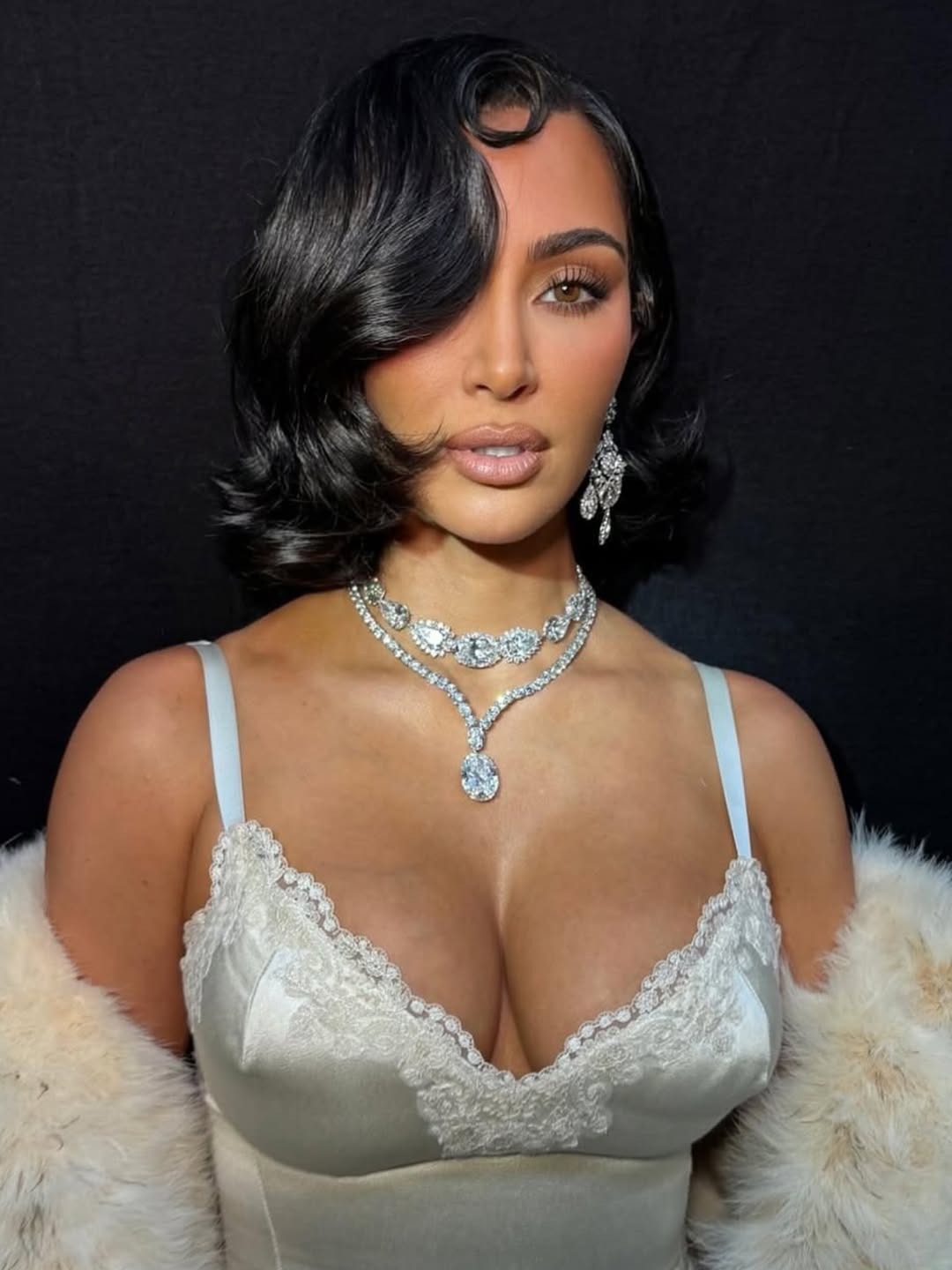 Kim Kardashian Walks the Balenciaga Runway in Elizabeth Taylor’s Diamond Earrings: When Icons Collide