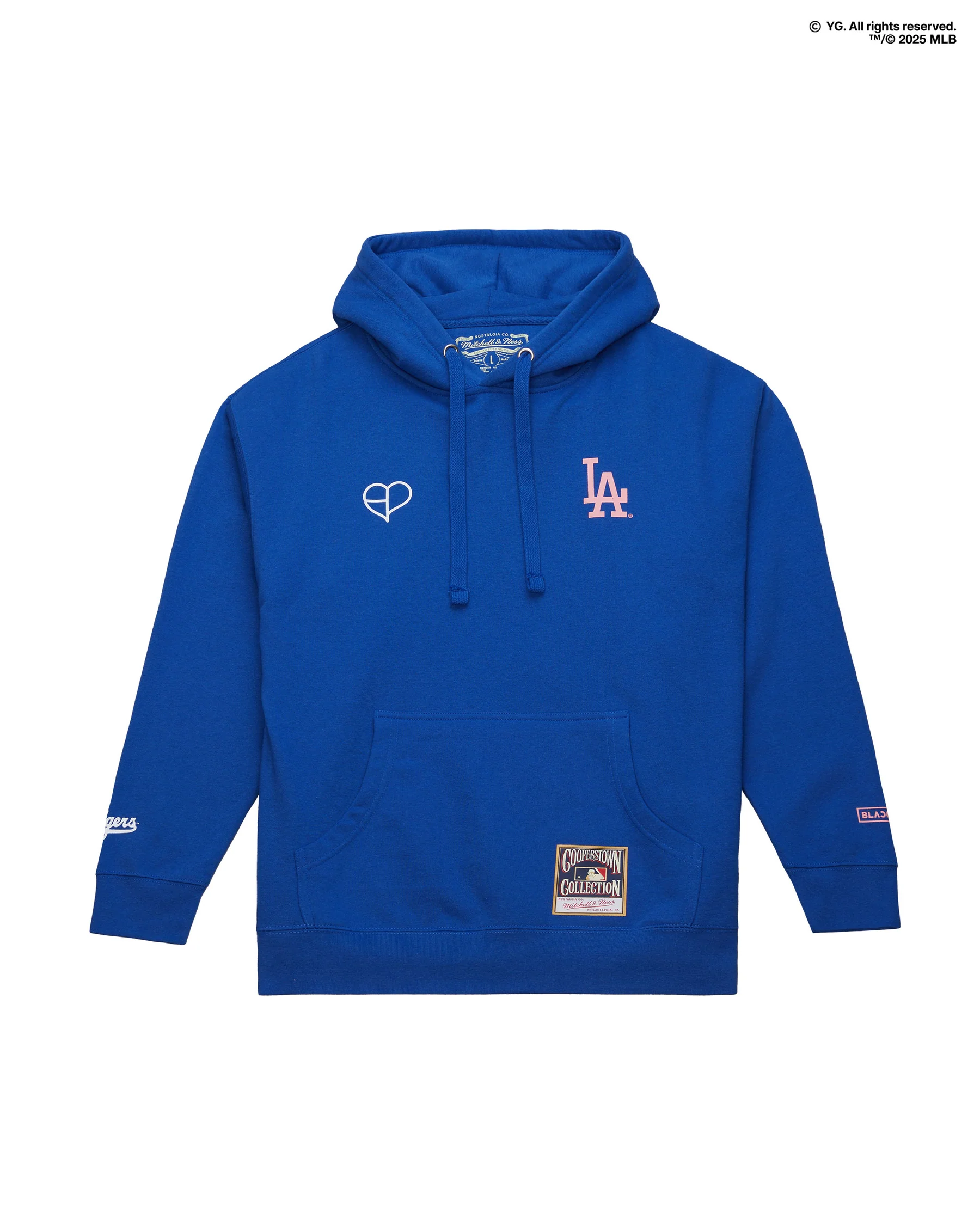 Mitchell & Ness x BLACKPINK Dodgers Hoodie – Blue: A Unique Pitch of Pop and Sports Heritage