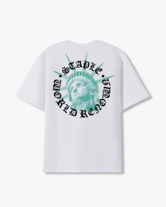 Short-sleeve Liberty Tee in regular fit with printed left chest emblem and bold back graphic design